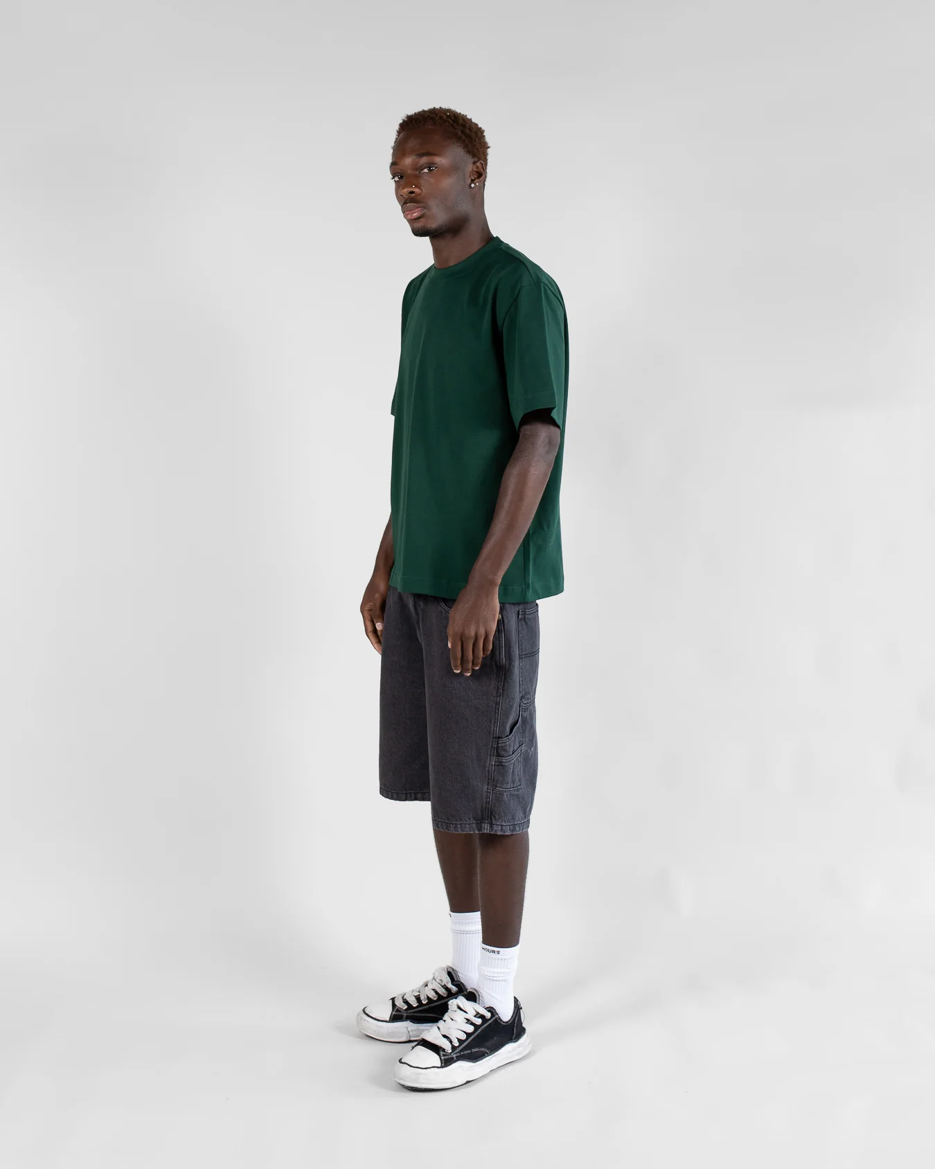 Cropped T-Shirt - Forest Green
