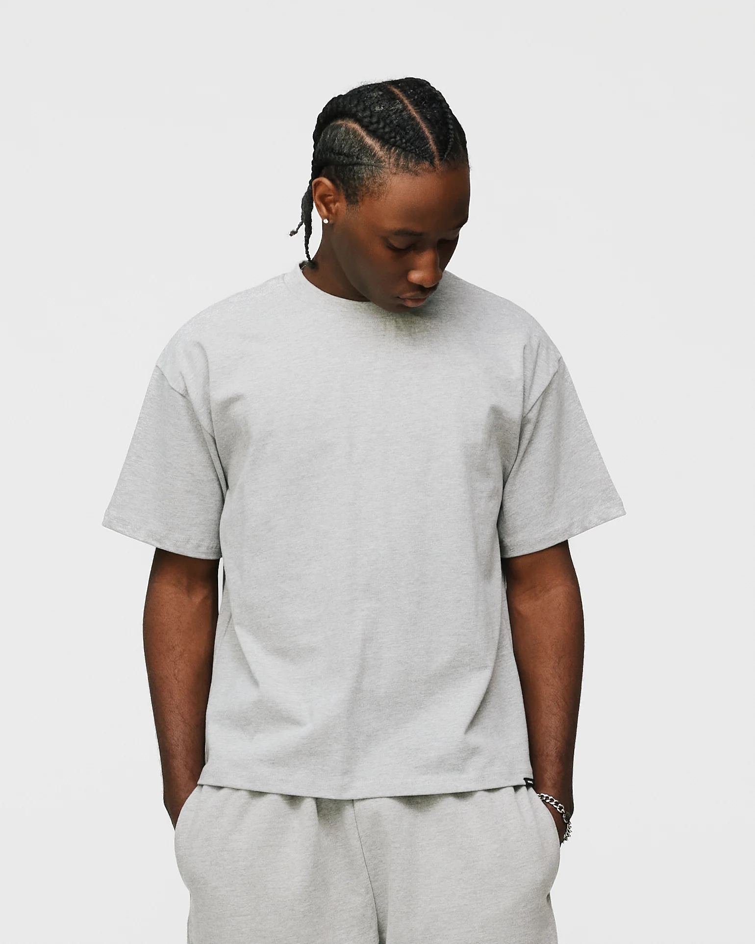 Cropped T-Shirt - Grey