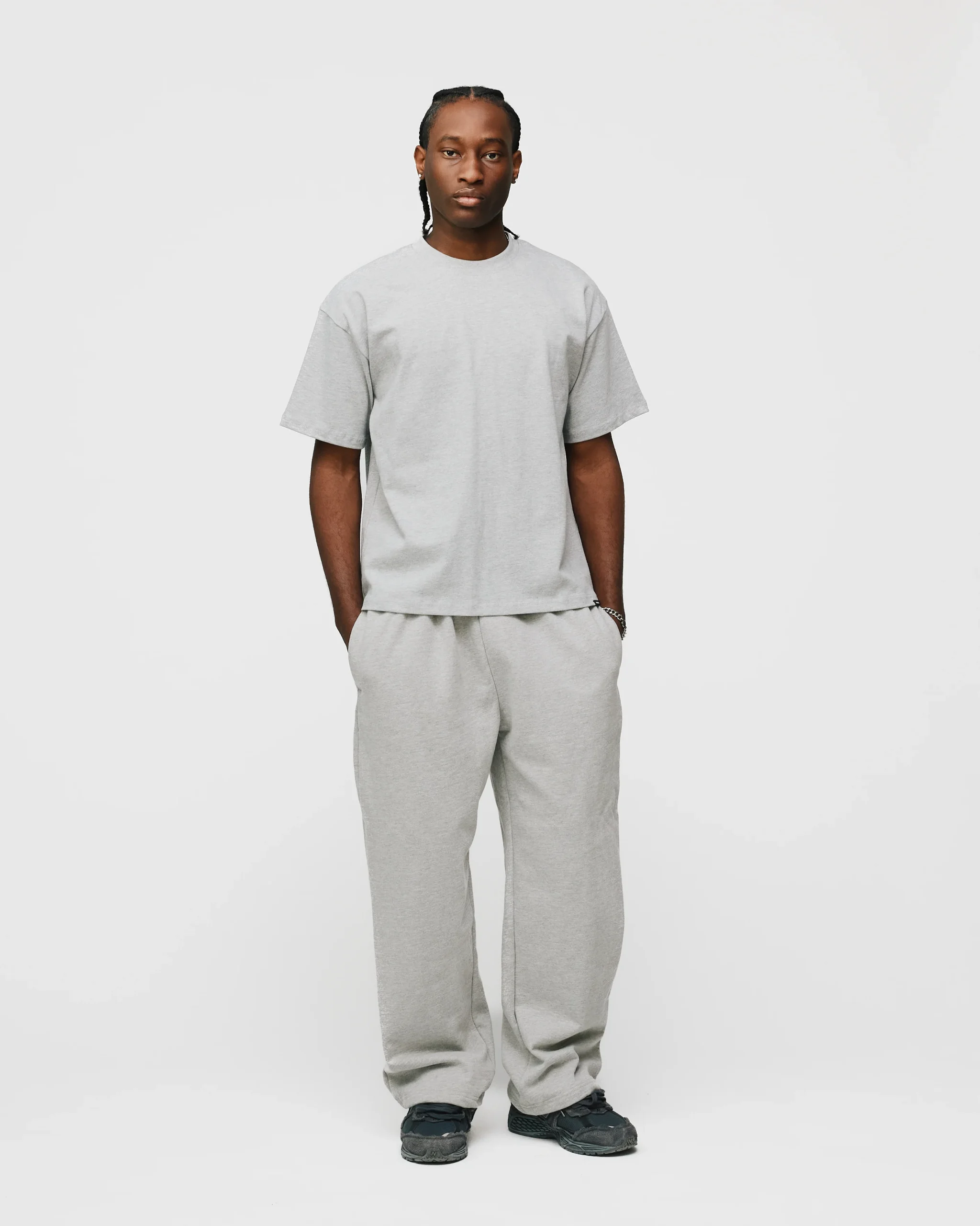 Cropped T-Shirt - Grey