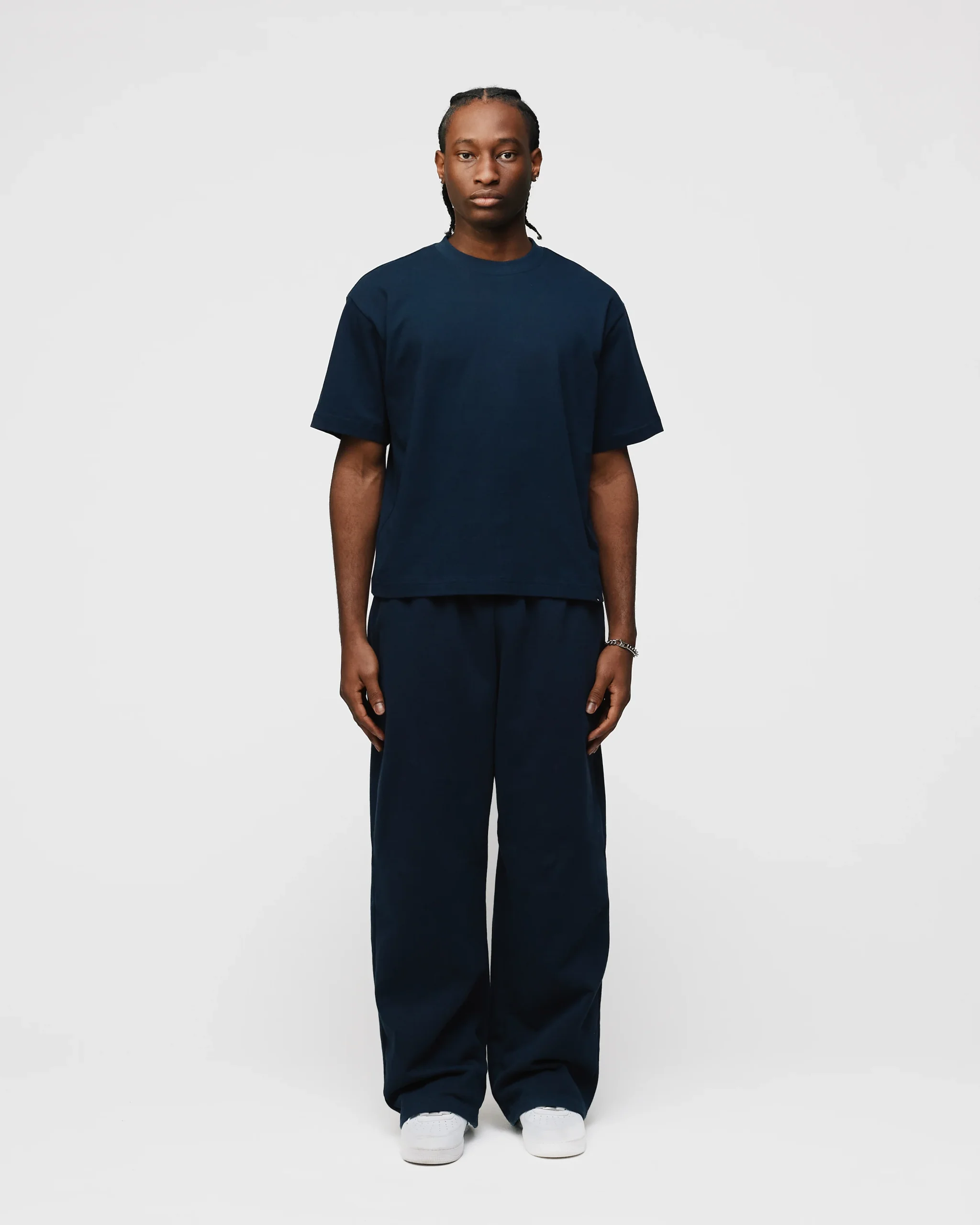 Cropped T-Shirt - Navy