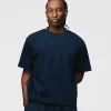 Cropped T-Shirt - Navy