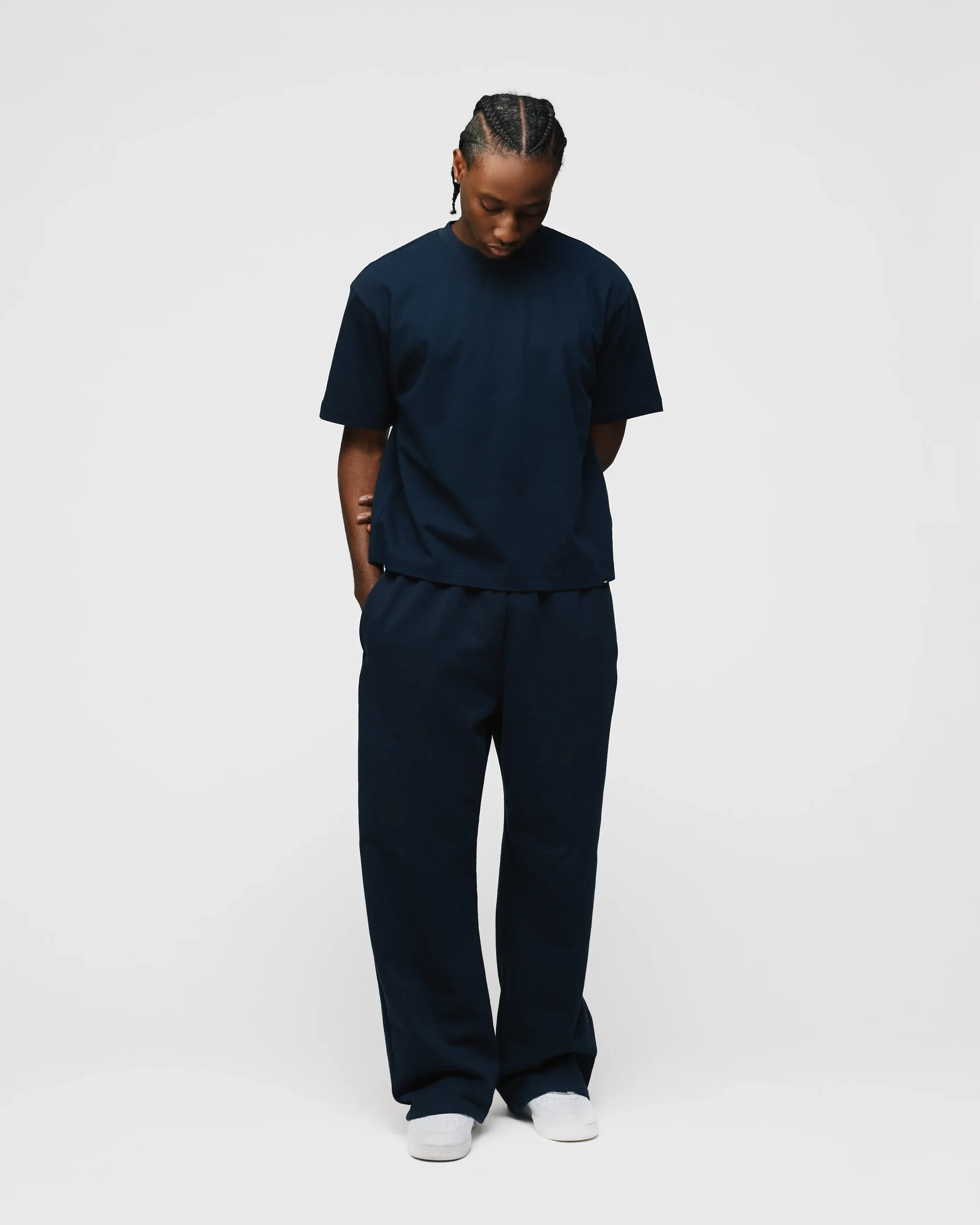 Cropped T-Shirt - Navy