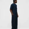 Cropped T-Shirt - Navy
