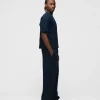 Cropped T-Shirt - Navy