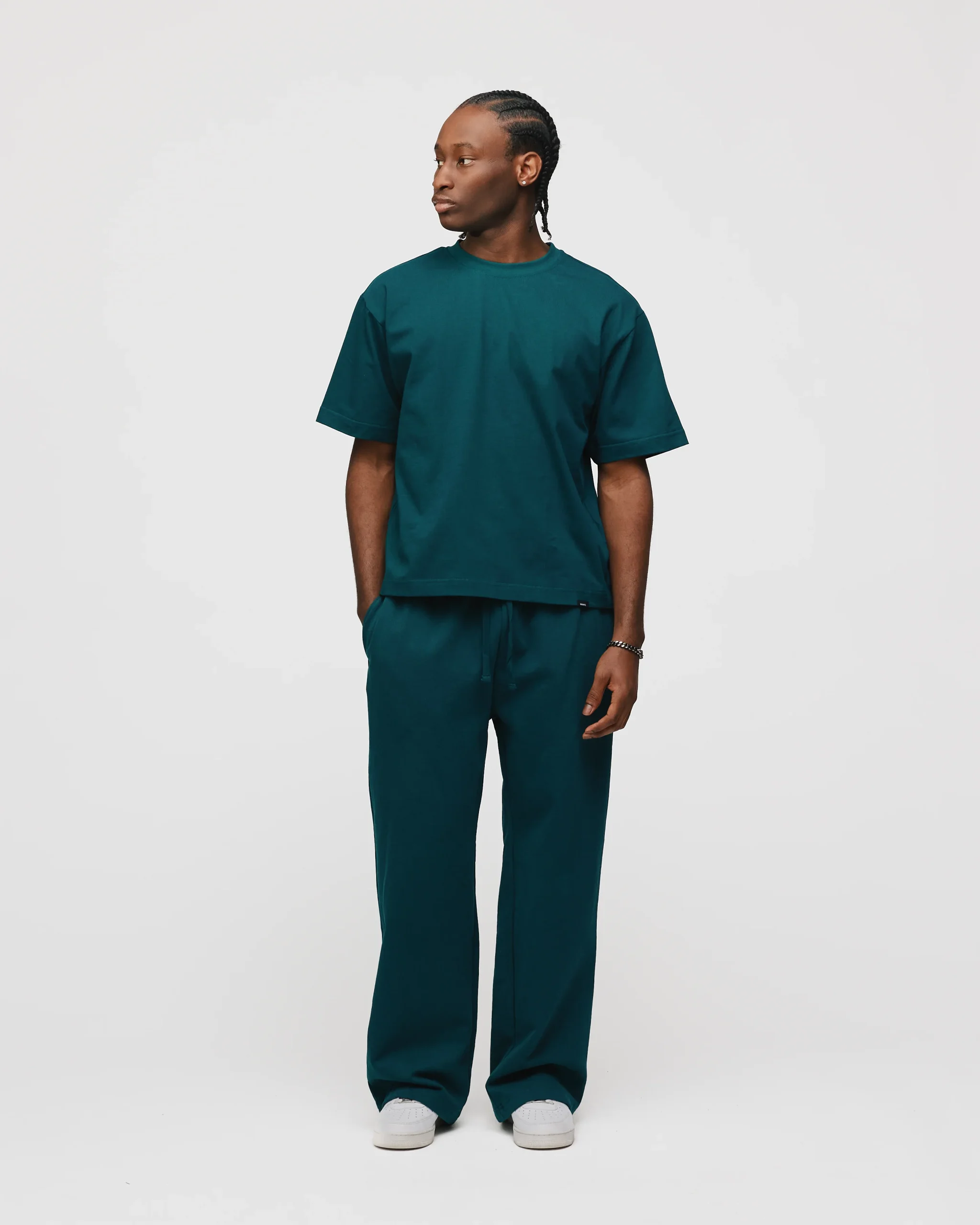 Cropped T-Shirt - Teal