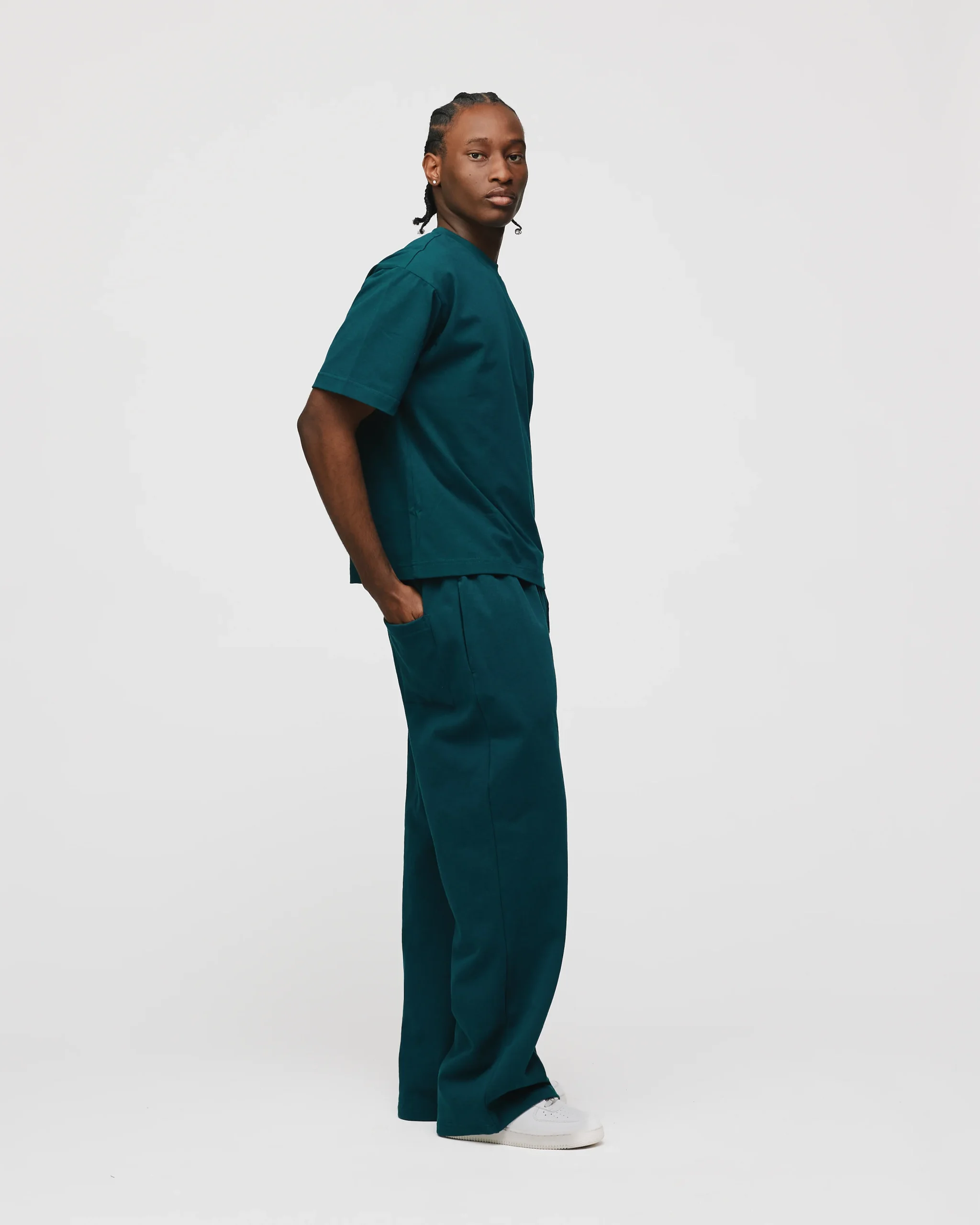 Cropped T-Shirt - Teal