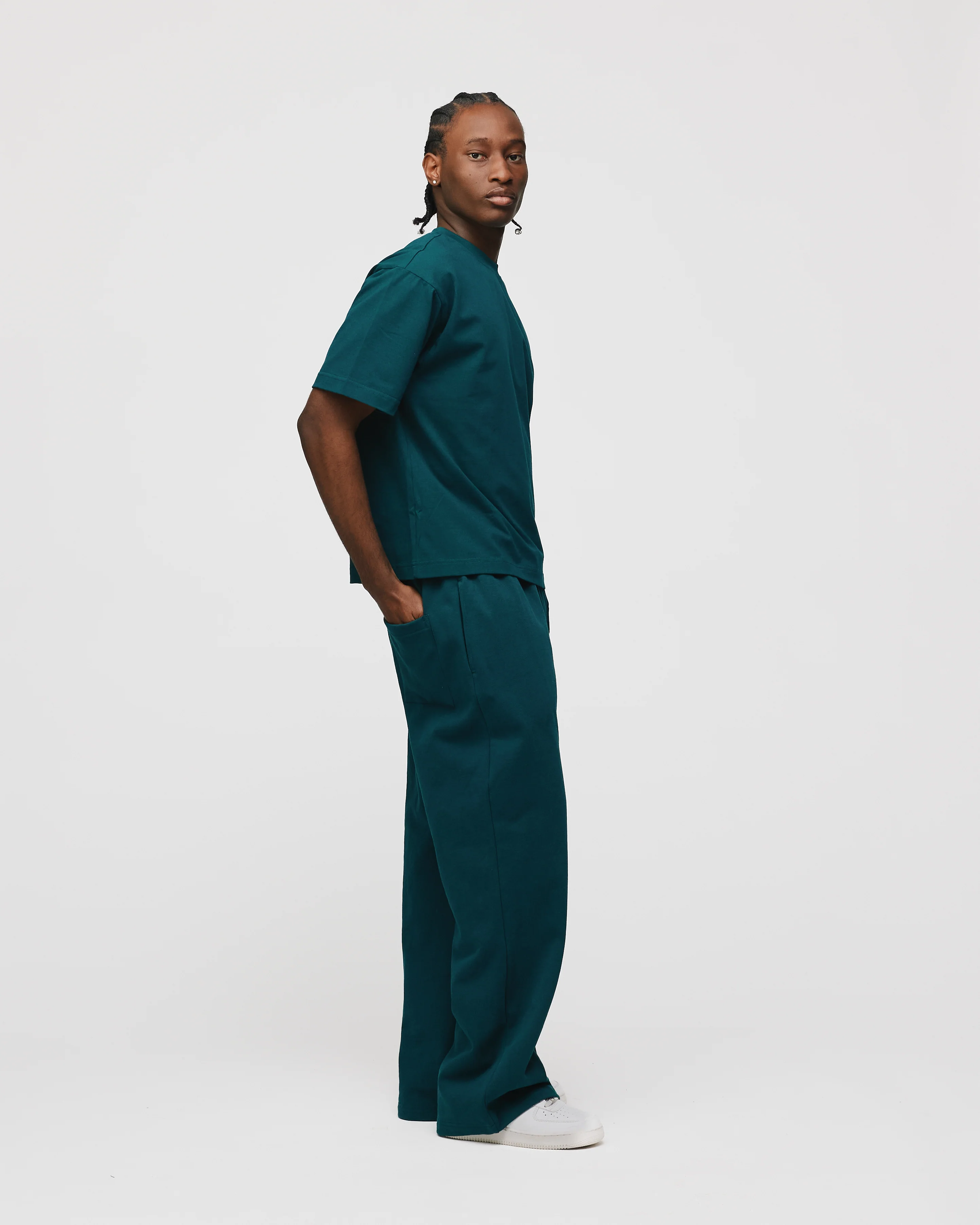 Cropped T-Shirt - Teal