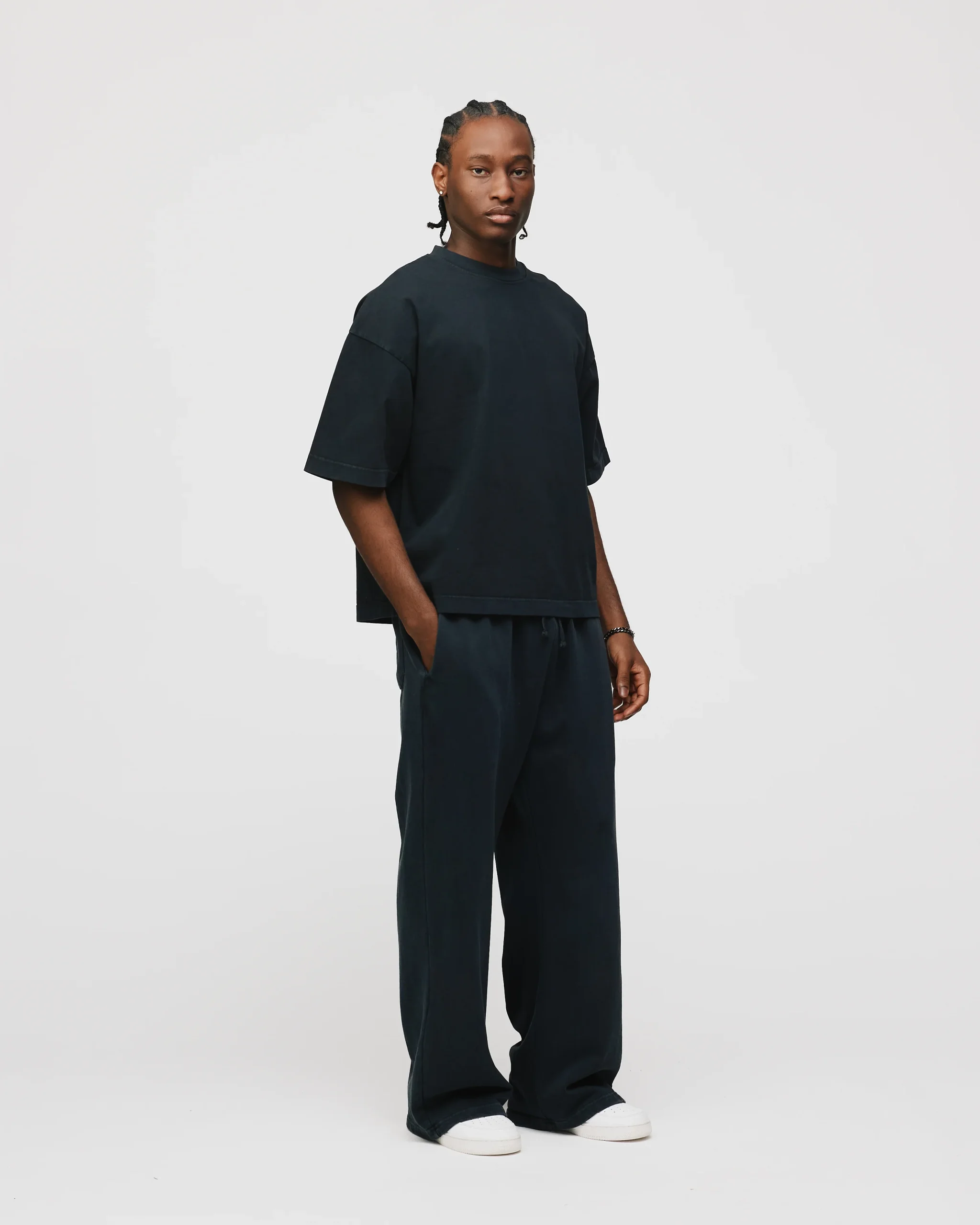 Cropped T-Shirt - Vintage Black