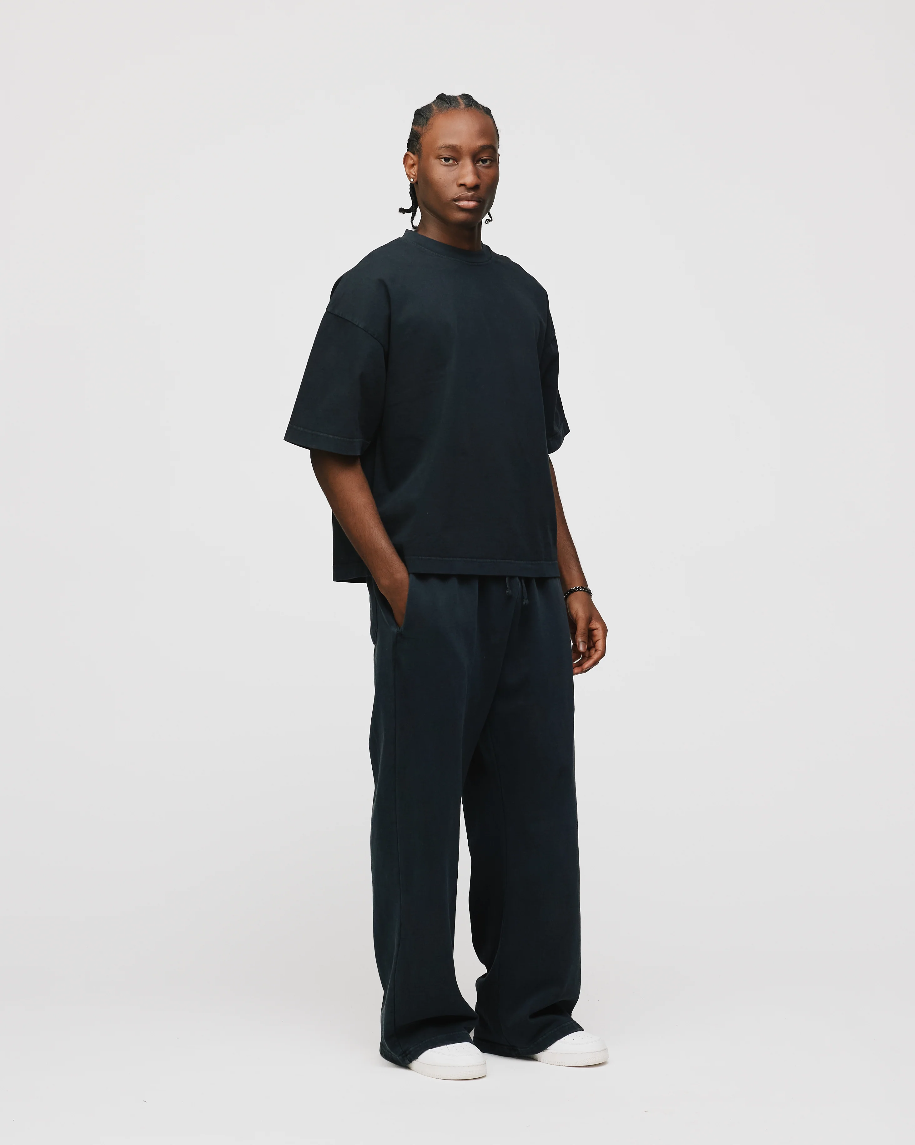 Cropped T-Shirt - Vintage Black