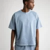 Cropped T-Shirt - Vintage Blue