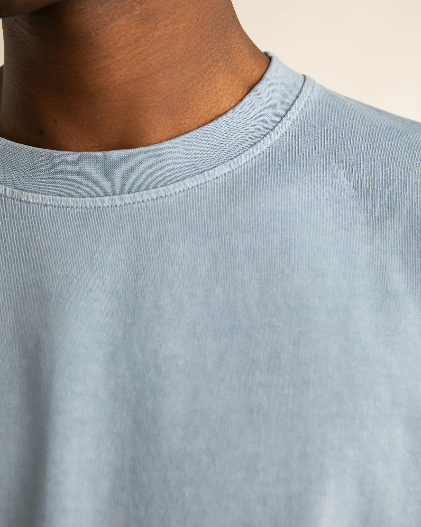 Cropped T-Shirt - Vintage Blue
