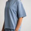Cropped T-Shirt - Vintage Blue