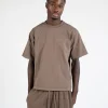 Cropped T-Shirt - Vintage Brown
