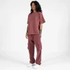 Cropped T-Shirt - Vintage Burgundy
