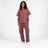 Cropped T-Shirt - Vintage Burgundy