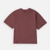 Cropped T-Shirt - Vintage Burgundy