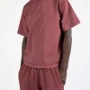 Cropped T-Shirt - Vintage Burgundy