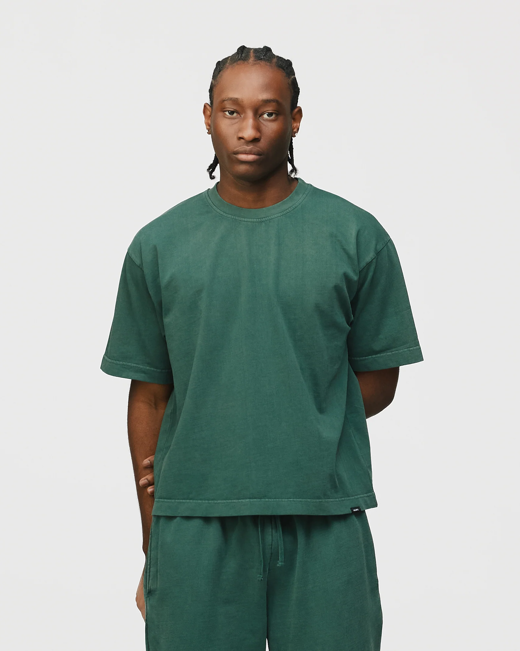 Cropped T-Shirt - Vintage Green