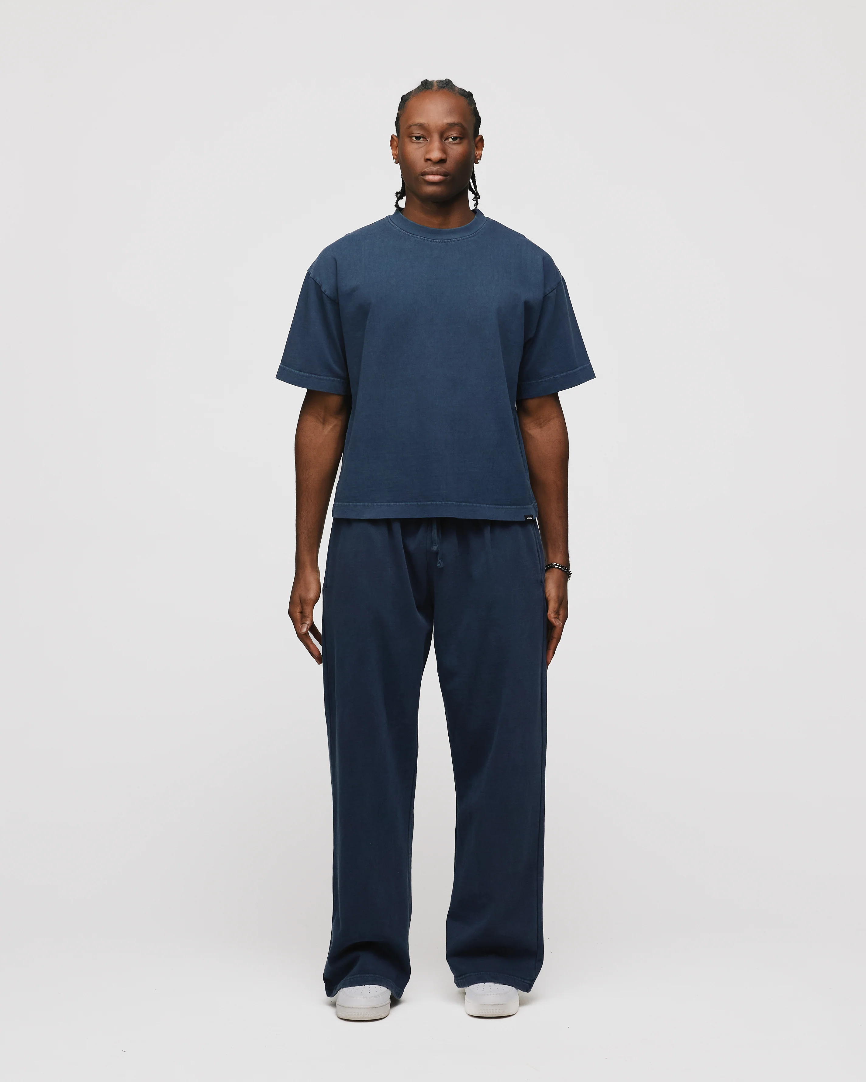 Cropped T-Shirt - Vintage Navy