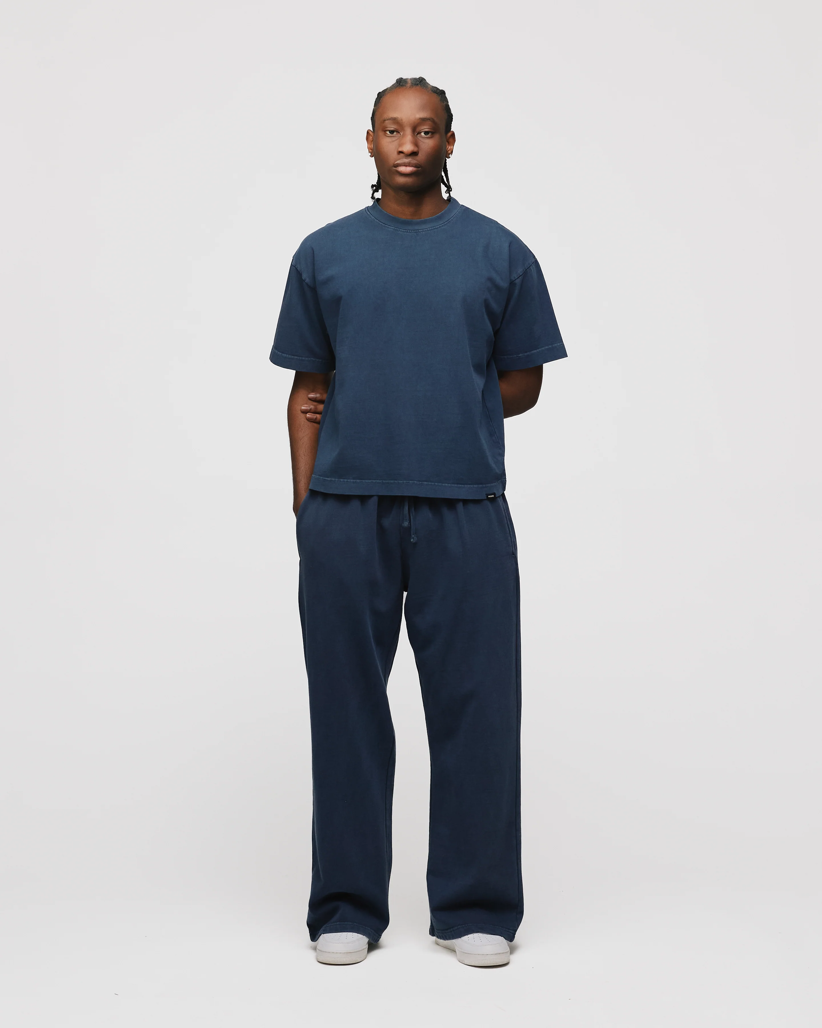 Cropped T-Shirt - Vintage Navy
