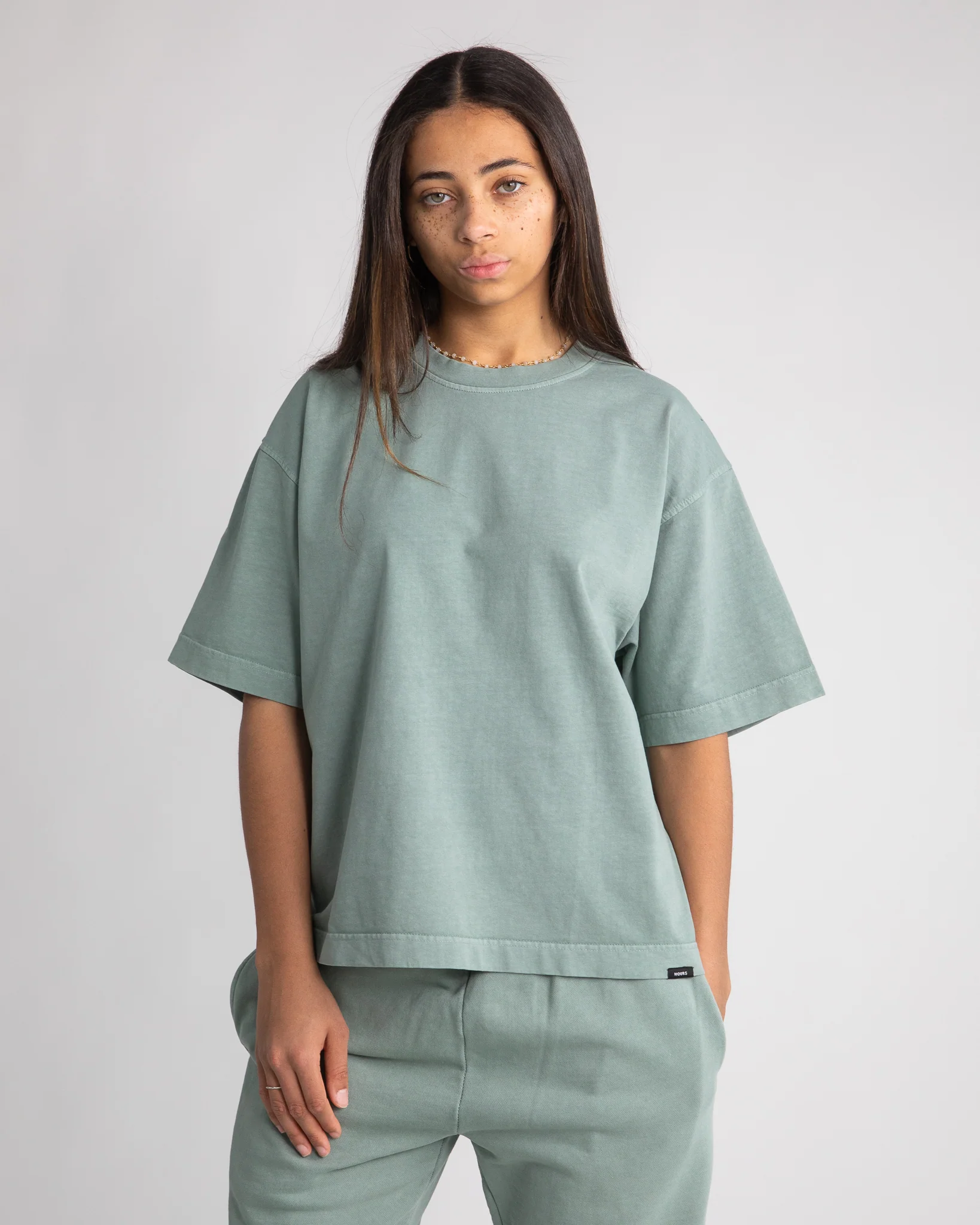Cropped T-Shirt - Vintage Sage