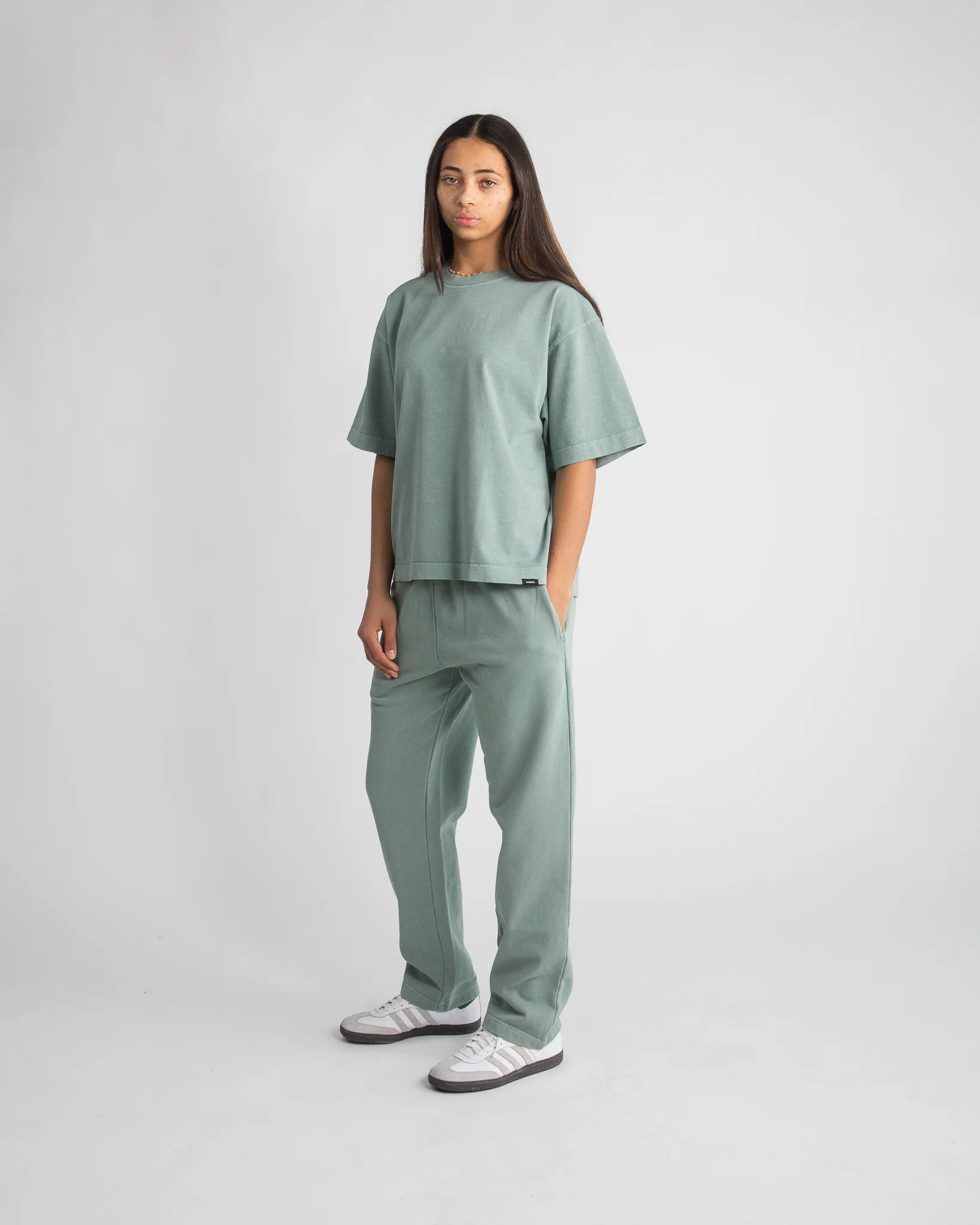 Cropped T-Shirt - Vintage Sage