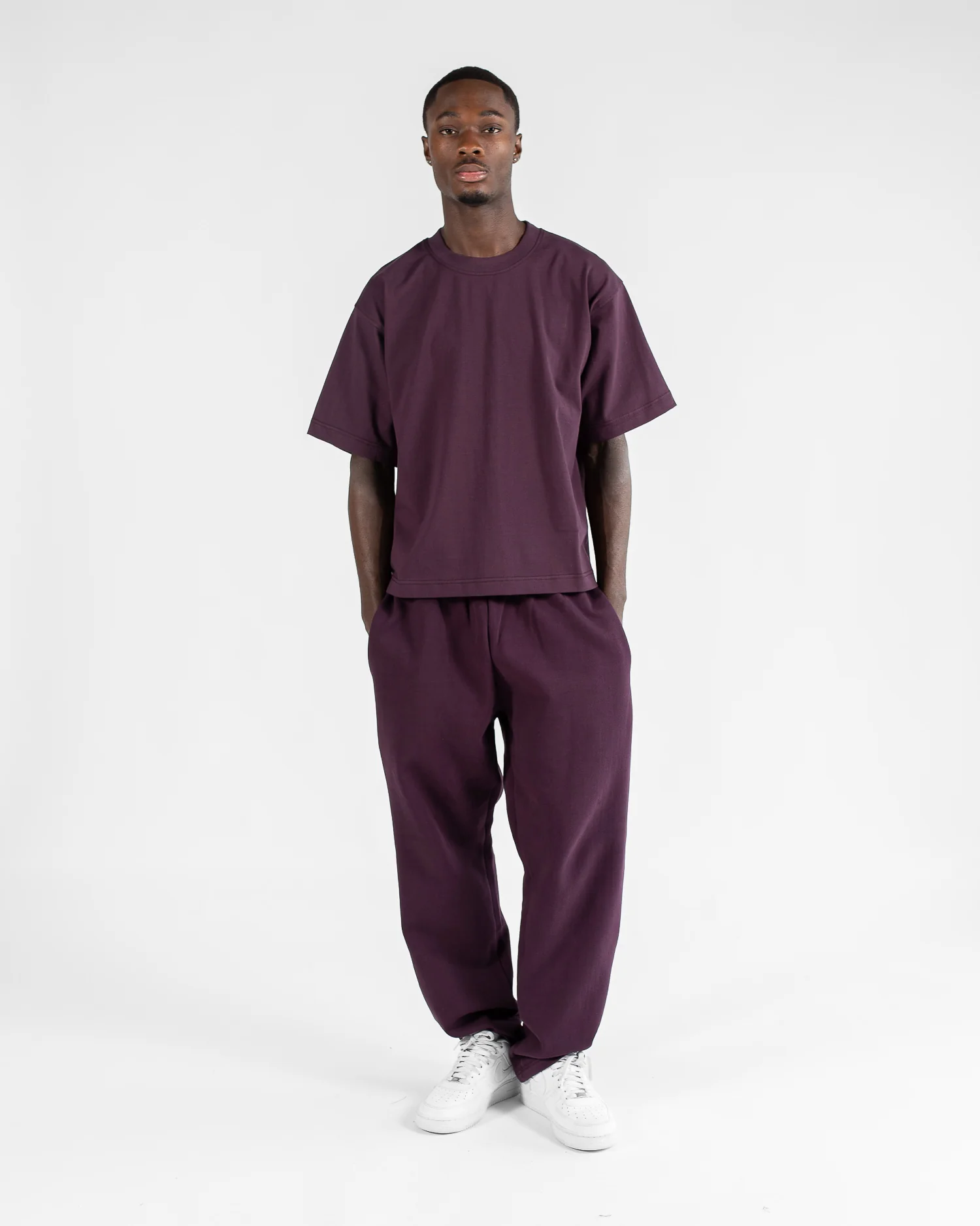 Cropped T-Shirt - Wine