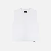Cropped Tank Top - White