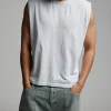 Cropped Tank Top - White