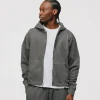 Cropped Zip Hoodie - Vintage Grey