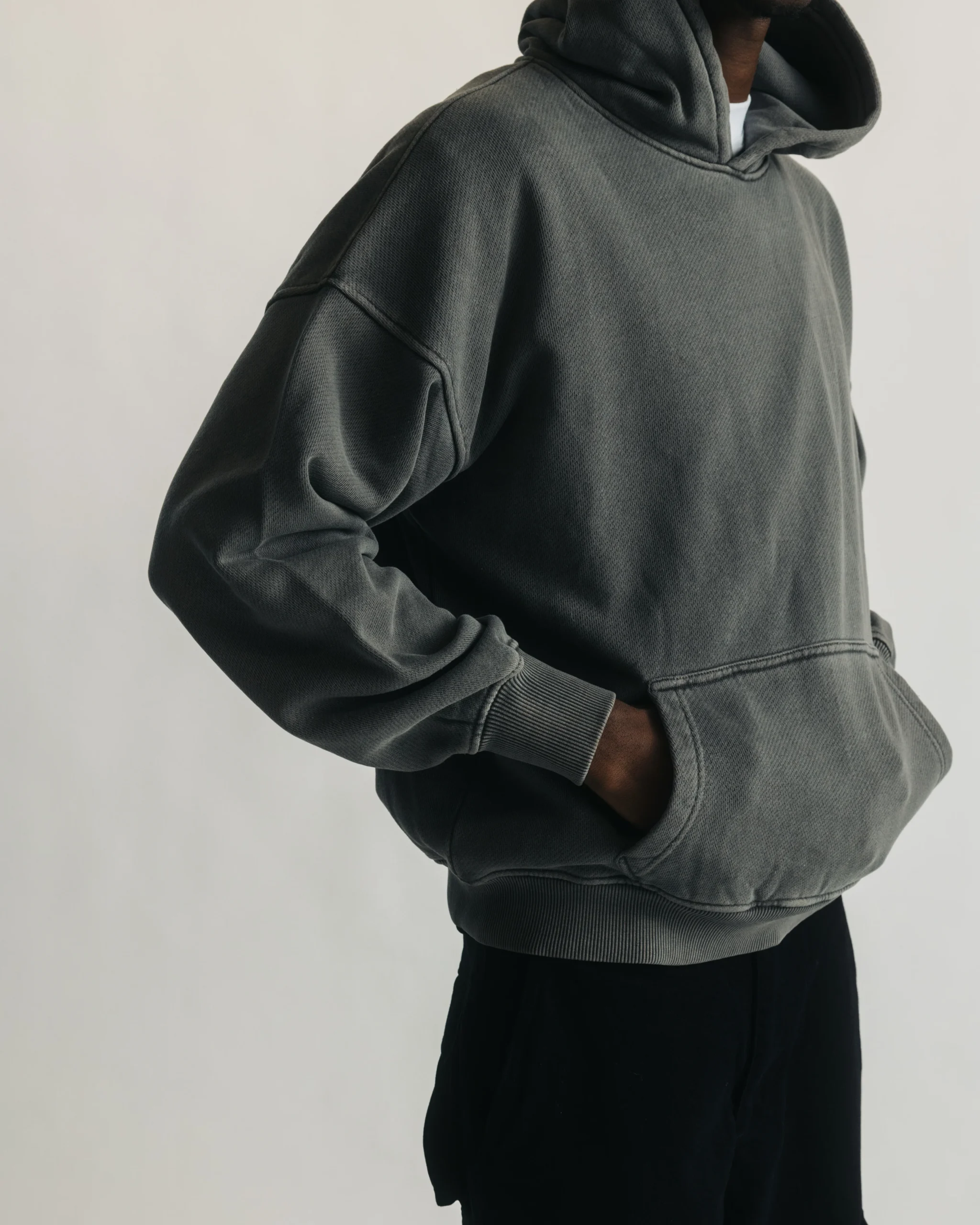 1158-diagonal-weave-hoodie-vintage-grey-2.webp Diagonal Weave Hoodie - Vintage Grey