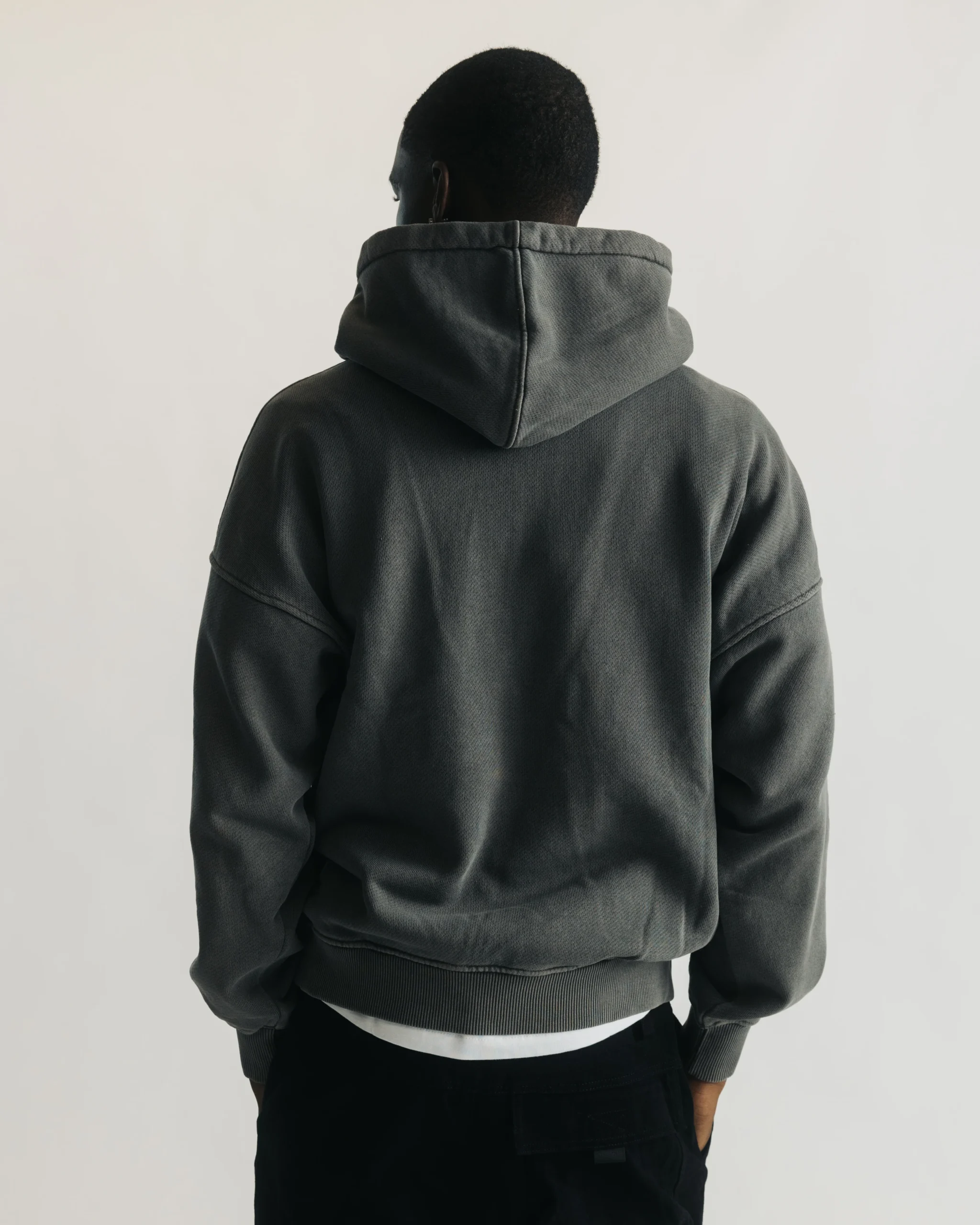 1158-diagonal-weave-hoodie-vintage-grey-3.webp Diagonal Weave Hoodie - Vintage Grey