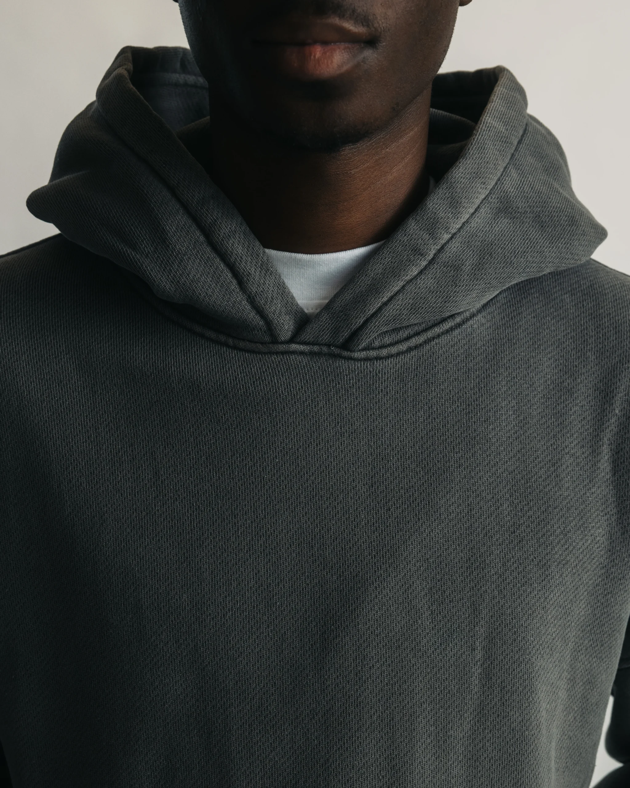 1158-diagonal-weave-hoodie-vintage-grey-9.webp Diagonal Weave Hoodie - Vintage Grey
