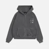 Dice Zip Hoodie - Vintage Grey