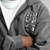 Dice Zip Hoodie - Vintage Grey
