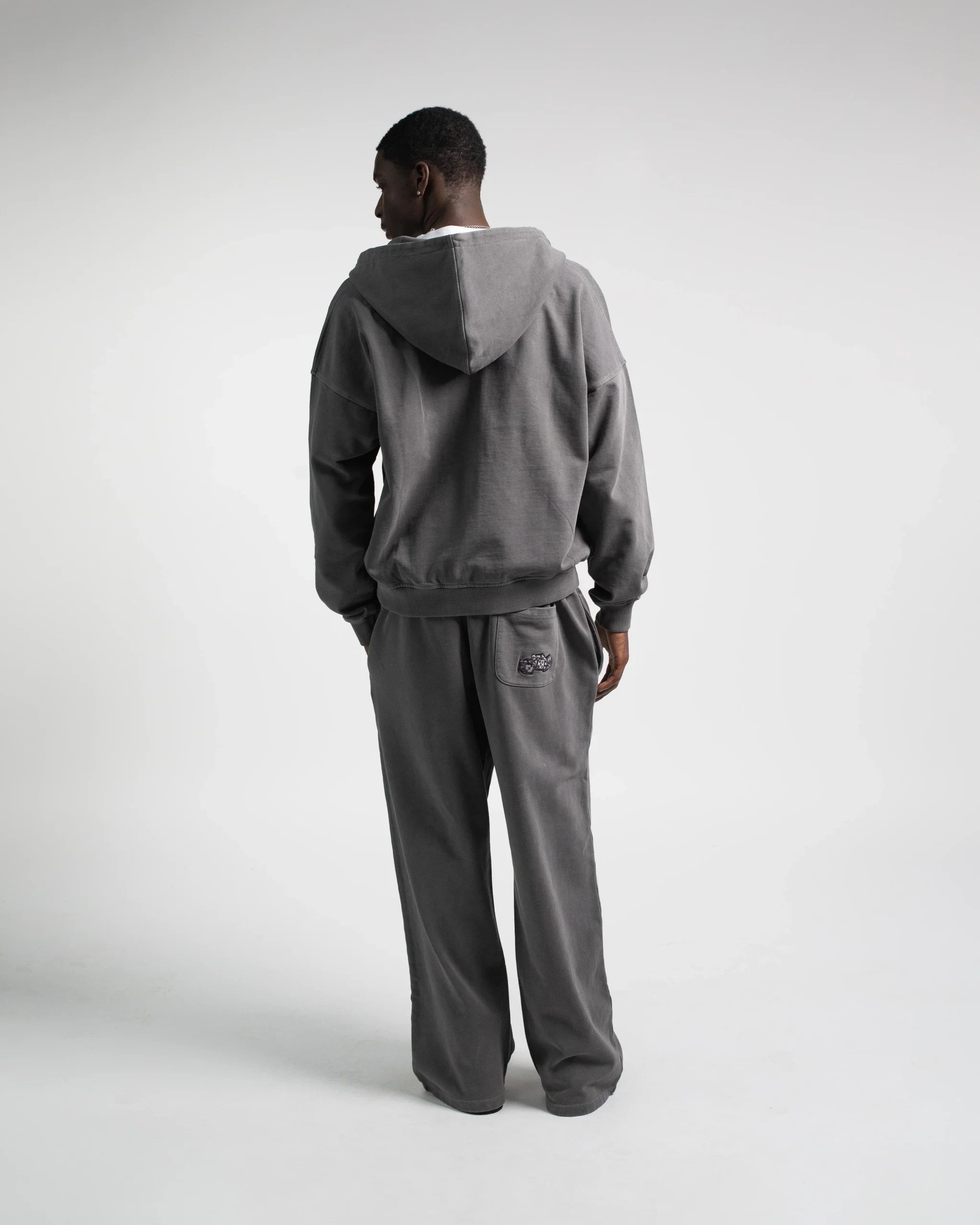 Dice Zip Hoodie - Vintage Grey