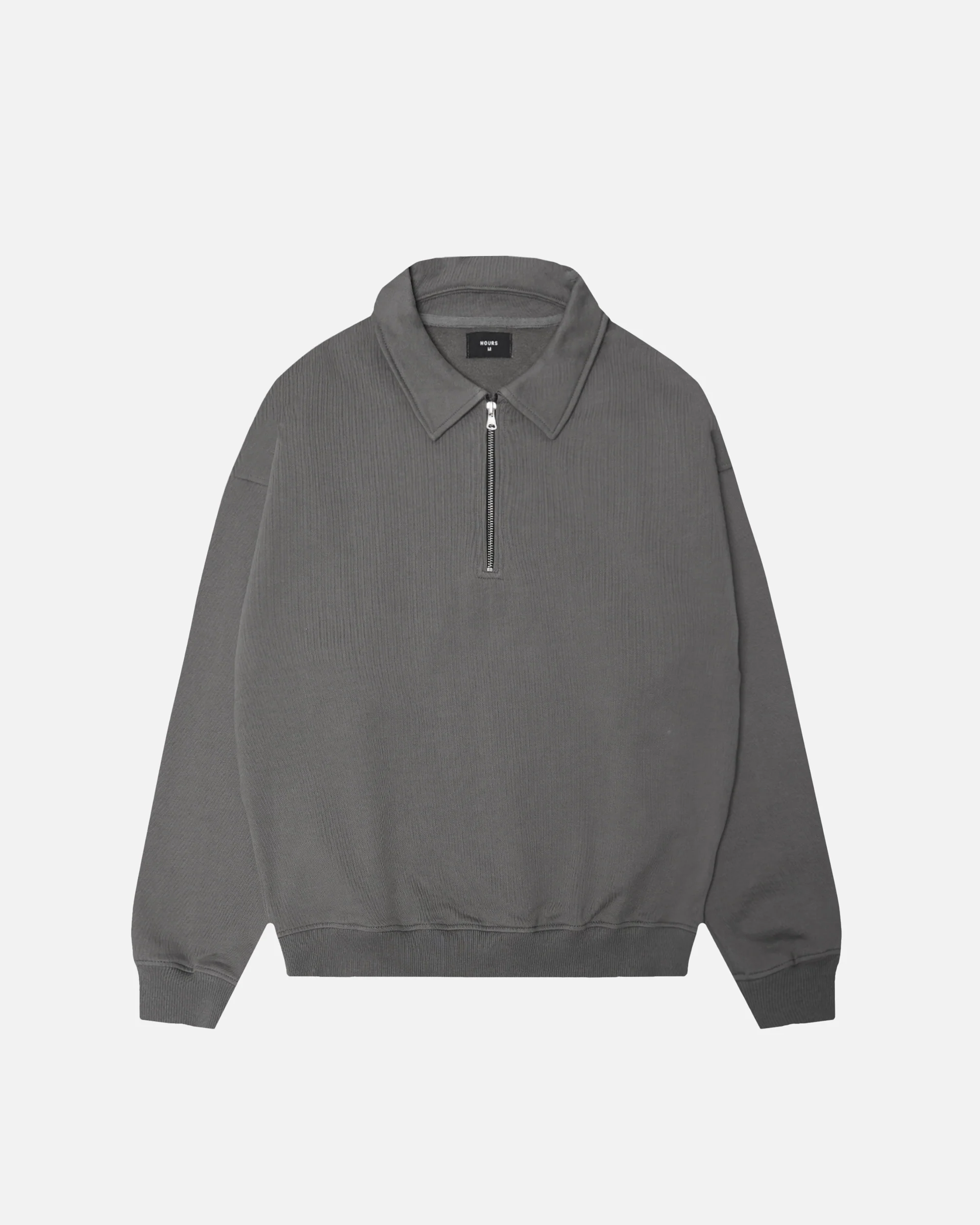 1194-drop-shoulder-1-4-zip-charcoal-1.webp Drop Shoulder 1/4 Zip - Charcoal