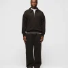 Drop Shoulder 1/4 Zip - Espresso