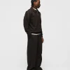 Drop Shoulder 1/4 Zip - Espresso