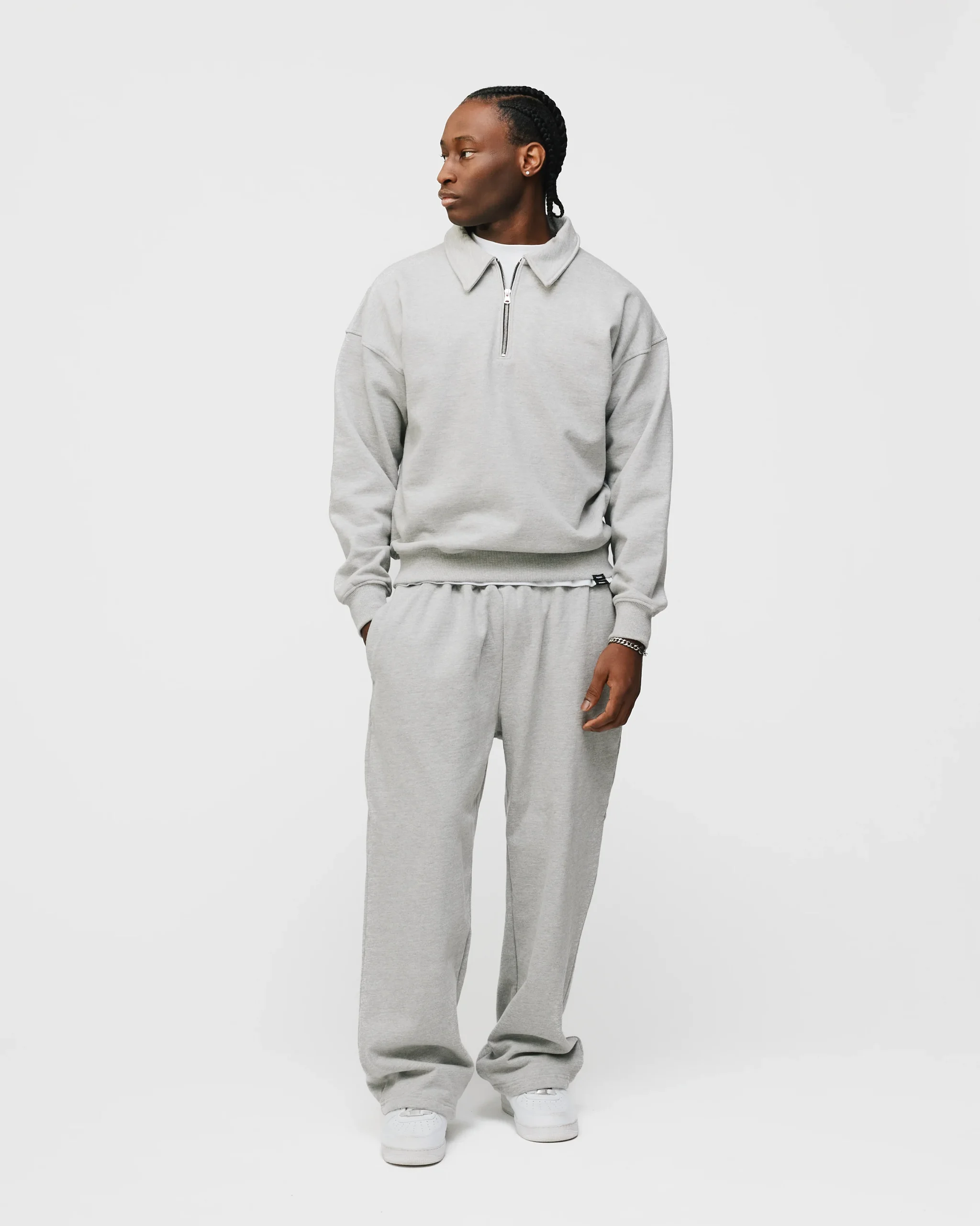 1206-drop-shoulder-1-4-zip-grey-4.webp Drop Shoulder 1/4 Zip - Grey