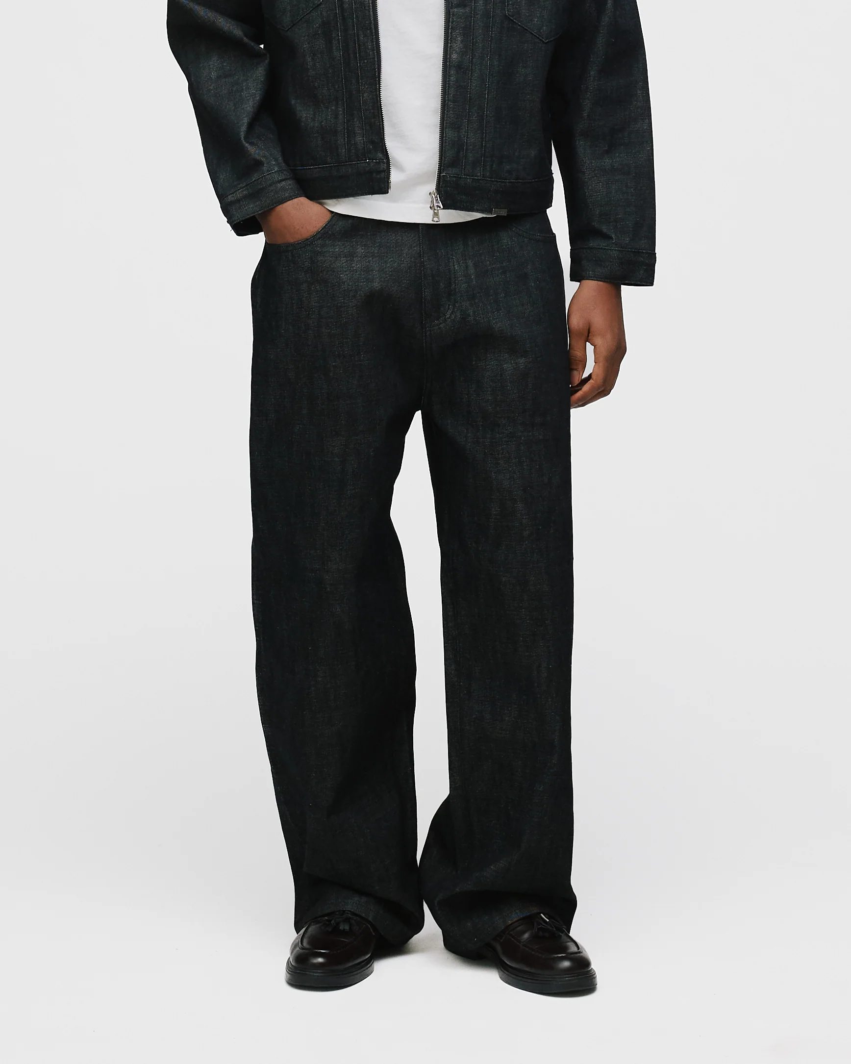 Baggy Raw Denim - Black