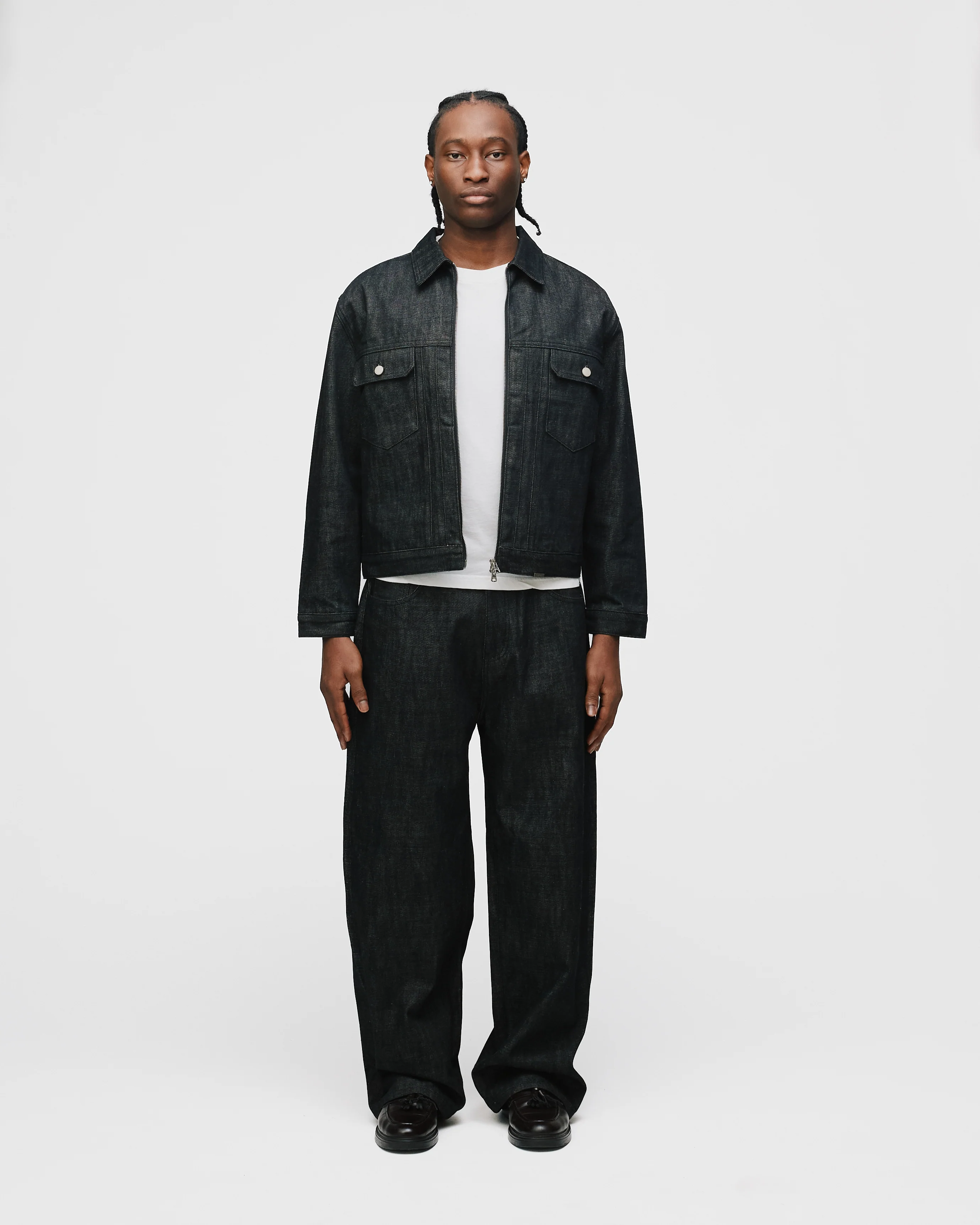 Baggy Raw Denim - Black
