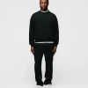 Drop Shoulder Crewneck - Black