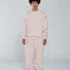 Drop Shoulder Crewneck - Blush