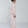 Drop Shoulder Crewneck - Blush