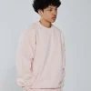 Drop Shoulder Crewneck - Blush