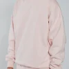 Drop Shoulder Crewneck - Blush