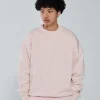 Drop Shoulder Crewneck - Blush