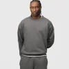Drop Shoulder Crewneck - Charcoal