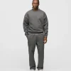 Drop Shoulder Crewneck - Charcoal